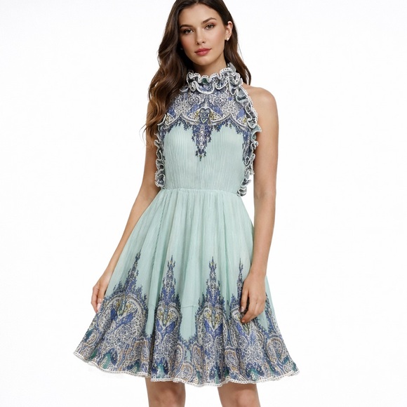 M Signature Label Collection Dresses & Skirts - The Arlana Short Pleated Full Dress